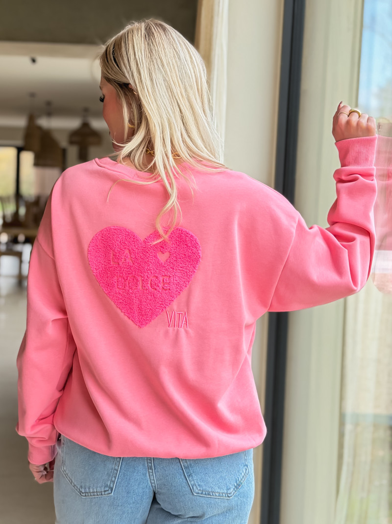 Pull " La dolce vita" - Fuchsia Pull " La dolce vita" - Fuchsia