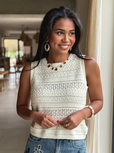 Blouse Cathya - Crème