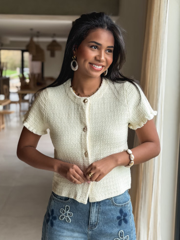 Gilet Lonella - Crème