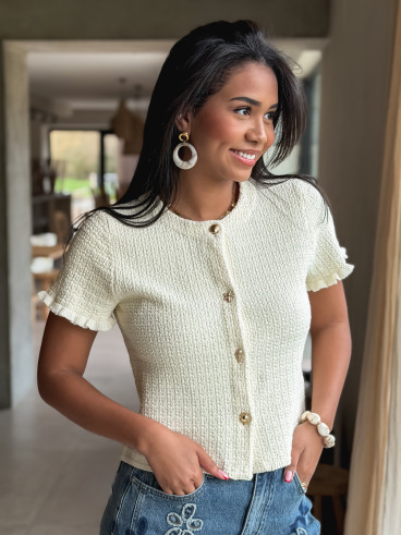 Gilet Lonella - Crème