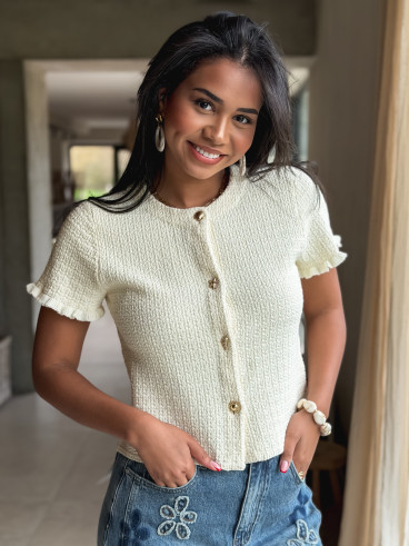 Gilet Lonella - Crème