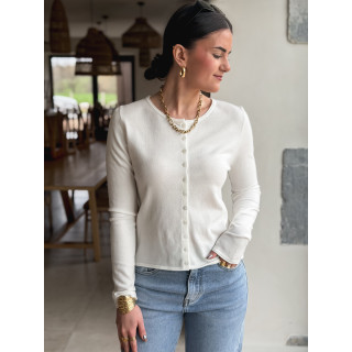 Gilet Florie - Ecru