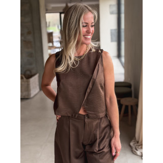 Blouse Lylaïs - Chocolat