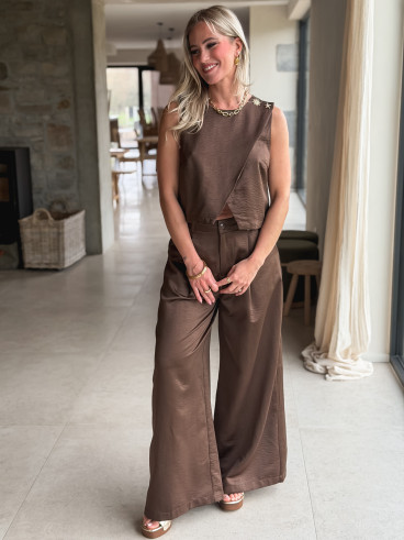 Pantalon Lylaïs - Chocolat