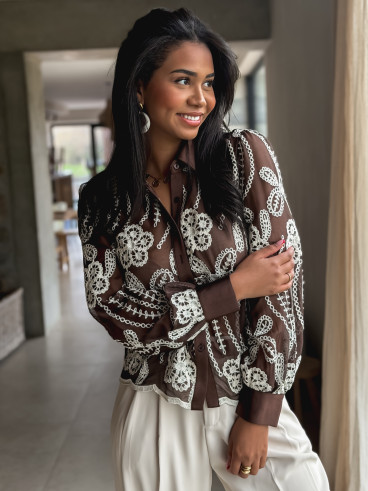 Chemise Halana - Chocolat