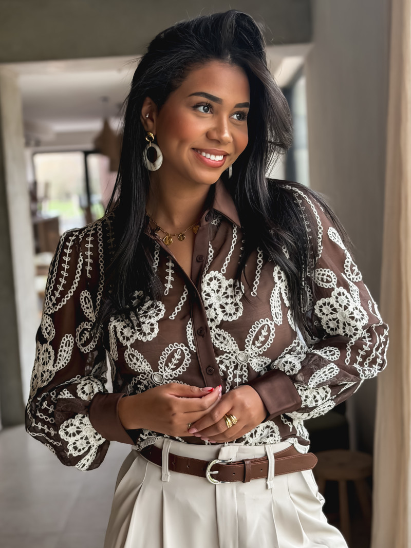 Chemise Halana - Chocolat