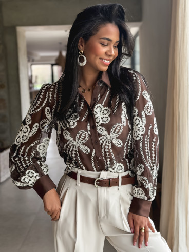 Chemise Halana - Chocolat