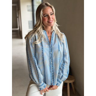 Chemise Sacha - Bleu lignée