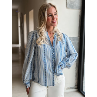 Chemise Sacha - Bleu lignée