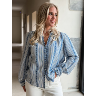 Chemise Sacha - Bleu lignée