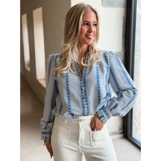 Chemise Sacha - Bleu lignée