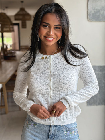 Gilet Dorianne - blanc