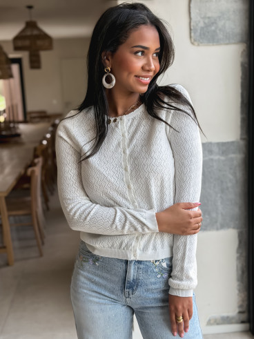 Gilet Dorianne - blanc