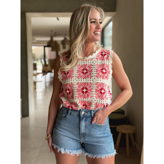 Short en jeans Raissa - Bleu