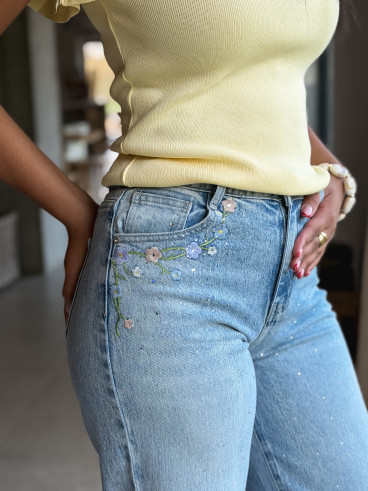 Jeans Cylia - Bleu clair