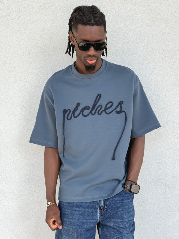 T-shirt Lucien - Bleu pétrole