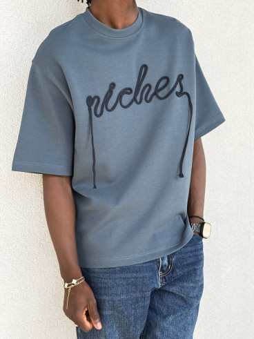 T-shirt Lucien - Bleu pétrole