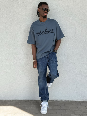 T-shirt Lucien - Bleu pétrole