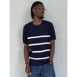 Pull ligné Erwan - Bleu marine