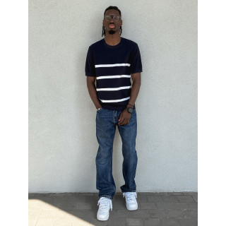 Pull ligné Erwan - Bleu marine