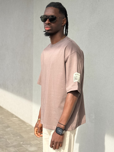 T-shirt Caleb - Taupe