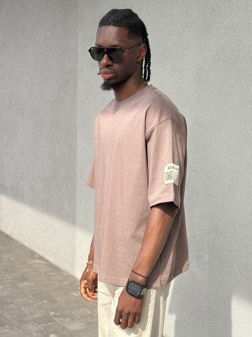 T-shirt Caleb - Taupe