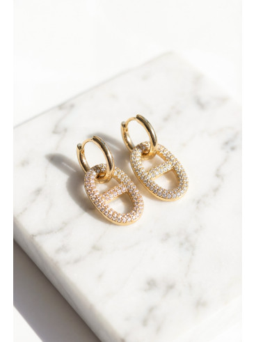 Boucles d'oreilles Doumia - Doré