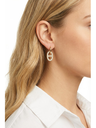 Boucles d'oreilles Doumia - Doré