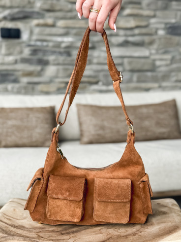 Sac en suédine Manola - Camel
