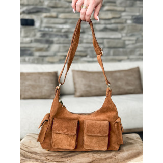 Sac en suédine Manola - Camel