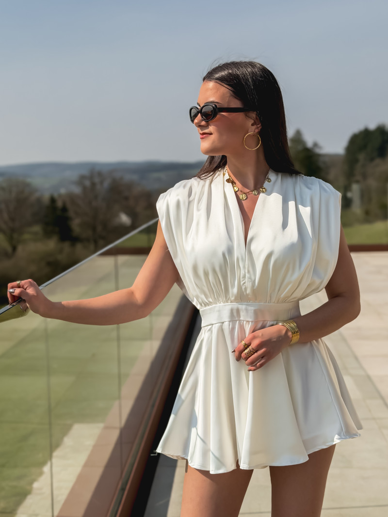 Combinaison short Nira - Ecru