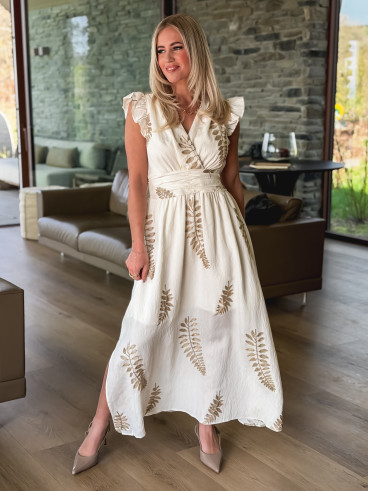 Robe longue Cassandra - Ecru