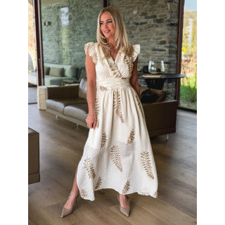 Robe longue Cassandra - Ecru