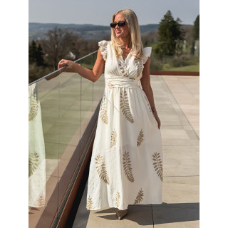 Robe longue Cassandra - Ecru