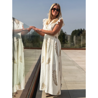 Robe longue Cassandra - Ecru