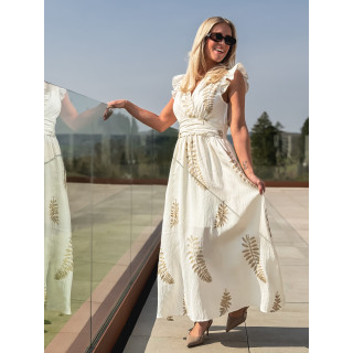 Robe longue Cassandra - Ecru