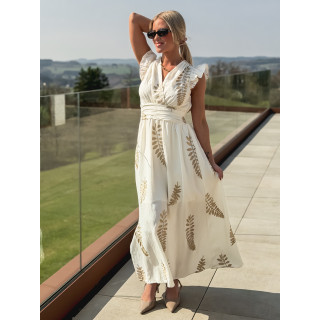 Robe longue Cassandra - Ecru