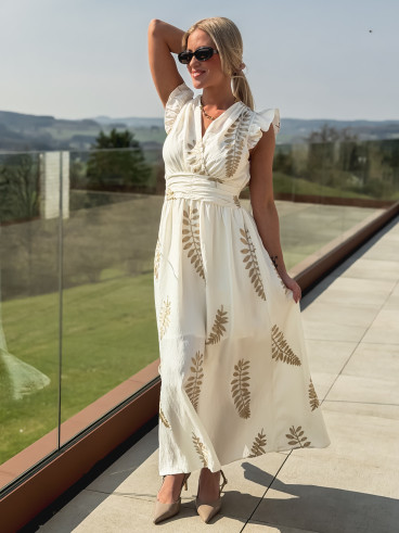 Robe longue Cassandra - Ecru