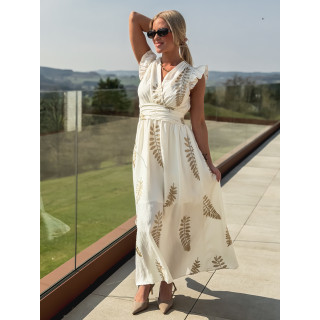 Robe longue Cassandra - Ecru