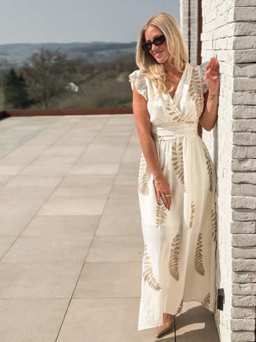 Robe longue Cassandra - Ecru