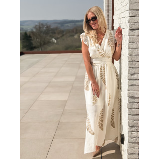 Robe longue Cassandra - Ecru