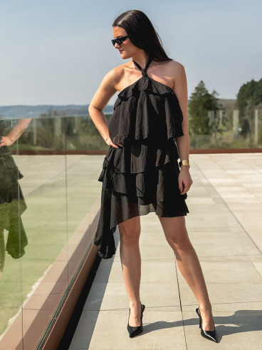 Robe courte Anaïs - Noir