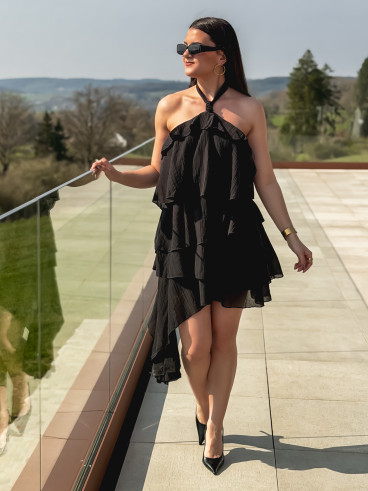 Robe courte Anaïs - Noir