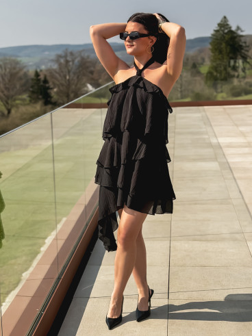 Robe courte Anaïs - Noir