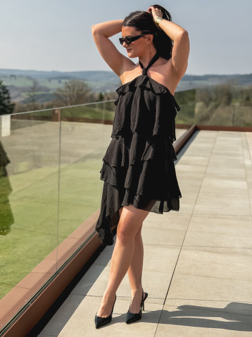 Robe courte Anaïs - Noir