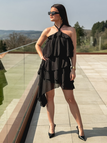 Robe courte Anaïs - Noir