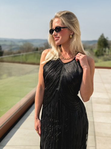 Robe courte Diva - Noir Robe courte Diva - Noir