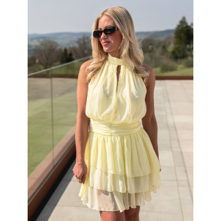 Robe courte Eponine - Jaune