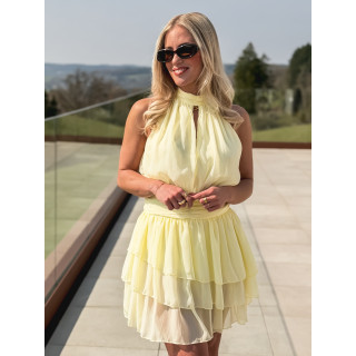 Robe courte Eponine - Jaune