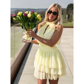 Robe courte Eponine - Jaune